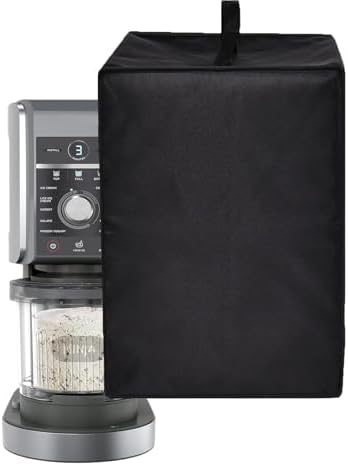 Ice Cream Maker Cover Heavy Duty Heat-resistant Waterproof Dust Protective Frozen Treat Maker Cover Case Compatible for Ninja CREAMi Deluxe Ice Cream Maker NC501/ NC301/ NC299AMZ