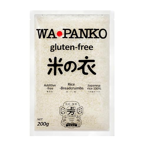 Panko bread crumbs Gluten Free 【WAPANKO】Rice Bread Crumbs Additive Free 100% Japanese Rice 7.1oz ( 200g )