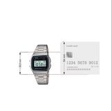 Casio Men's A158WA-1DF Stainless Steel Digital Watch