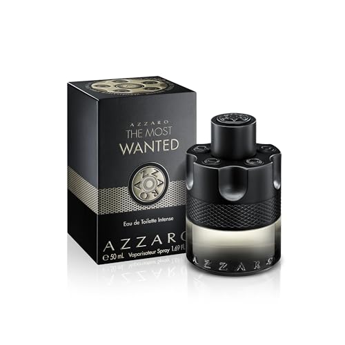 Azzaro The Most Wanted Eau de Toilette Intense – Aromatic & Woody Mens Cologne – Fresh & Sensual Fragrance – Lasting Wear – Scent Notes of Bergamot, Lavender, Moss - Luxury Perfumes for Men