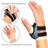 Velpeau CMC Joint Thumb Arthritis Support Brace - Soft & Hard Plastic Compose - with Thumb Compression Sleeve, Stabilizes Thumb CMC Joint Without Limiting Hand Function (Black, Left - Medium)