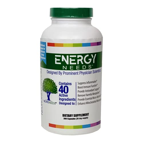 EnergyNeeds® 40 Active Ingredients Vitamin D, Vitamin B12, zinc, beta-Carotene
