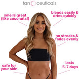 Tanceuticals CC Self Tanning Body Mousse - Self Tanner in Ultra Dark Shade - Healthy Ingredients and Fresh Coconut Scent Give Instant, Long-Lasting Sunless Tan - 6.7 oz