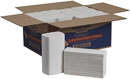 Georgia-Pacific Professional Series Premium Multifold 2-Ply Towels by GP PRO, White, 2344214, 150 Towels Per Pack, 16 Packs Per Case