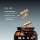 The Nue Co. Skin Filter Supplement, Skin Brightening & Smoothing, Calms Blemishes, Contains Beta Carotene, Vitamin C and Zinc, Vegan, Gluten Free, 30 Capsules