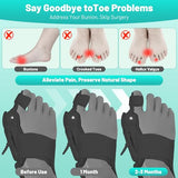 ETOURER Bunion Corrector for Women and Men Big Toe,Treatmedy Bunion Fix Upgraded Press-Button Bunions Correction,Orthopedic Toe Straightener with Bunion Relief,Suitable for Left and Right Feet