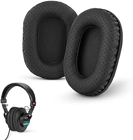 Brainwavz Perforated Replacement Earpads for Sony MDR 7506, V6 & CD900ST with Memory Foam Ear Pad & Suitable for Other On Ear Headphones (Black)