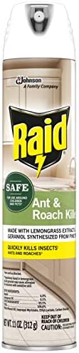 Raid Ant and Roach Killer Aerosol Spray with Essential Oils 11 Ounce (Pack of 1)