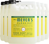 MRS. MEYER'S CLEAN DAY Hand Soap Refill, Made with Essential Oils, Biodegradable Formula, Honeysuckle, 33 fl. oz - Pack of 6