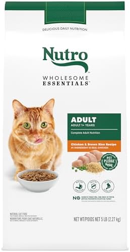 Nutro Wholesome Essentials Adult Dry Cat Food, Chicken & Brown Rice Recipe, 5 lbs.