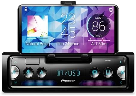Pioneer SPH-10BT Touchscreen, Single Din in-Dash Receiver with Apple & Android Compatibility, USB/AUX Inputs, Built-in Bluetooth, Pioneer Smart Sync and Hands-Free Calling
