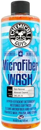 Chemical Guys CWS_201_16 Microfiber Cleaning Cloth & Car Wash Towel Concentrated Cleaning Detergent, 16 fl oz, Orange Scent