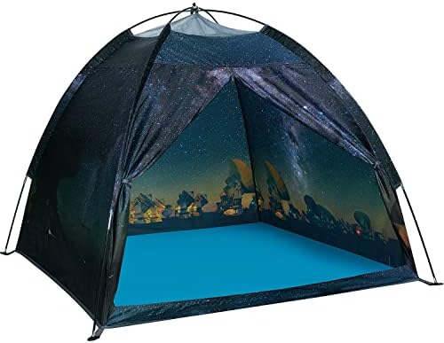 Magnetic Kids Play Tent - Imaginative Popup Space Tent for Indoor/Outdoor Fun - Galaxy Dome Playhouse for Boys & Girls - Perfect Kid's Gift - 47" x 47" x 43"