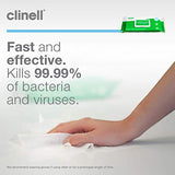 Clinell Universal Cleaning and Disinfectant Wipes for Surfaces - Pack of 24 - 40 Wipes per Pack (960 Wipes) - Clip Pack - Multi Purpose Wipes, Kills 99.99% of Germs, Quick Action