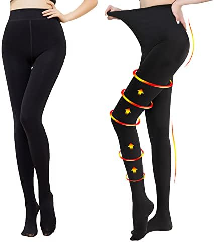 2 Pairs Compression Pantyhose for Women 20-30 mmhg Plus Size Stockings Support Hose