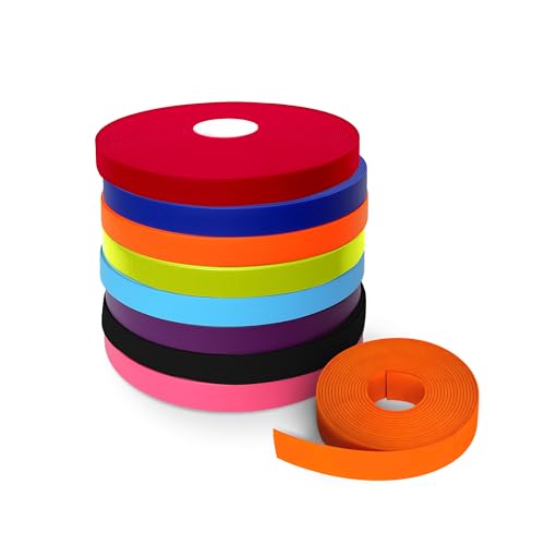 Regal Dog Products Biothane Beta 520 Super Heavy - Orange - OR 522 Coated Webbing Beta Biothane Roll | 3/4 Inch x 100 Feet | Waterproof Biothane Strap