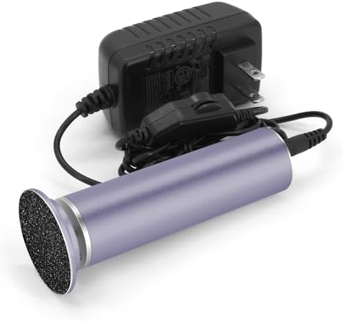 Electric Callus Remover for Feet, Adjustable Various Speed, Powerful Electric Foot File Sander Scrubber Foot Grinder for Dead Skin with 60 Replacement Sanding Discs, 01Gray