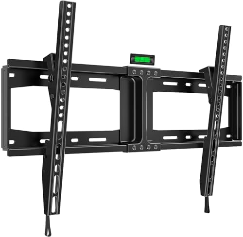 HOME VISION Heavy Duty Tilt TV Wall Mount for Most 32"-84" Flat TVs, Max VESA 600x400mm, 165LBS Loading, Low Profile Tilting Wall Mount TV Bracket Fits 16/18/24 Inch Studs, Anti-Glare HV9601