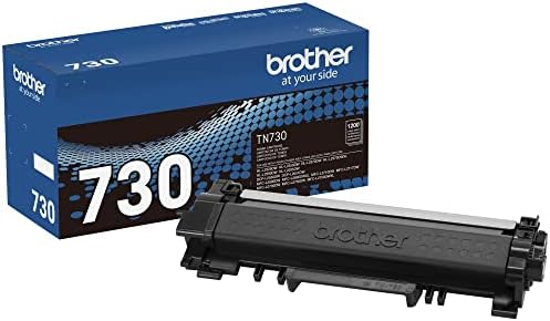 Brother Genuine Standard Yield Toner Cartridge, TN730, Replacement Black Toner, Page Yield Up To 1,200 Pages, Amazon Dash Replenishment Cartridge,1 Pack