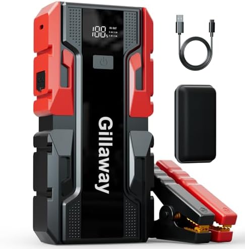 001B 3000A Car Jump Starter Battery Pack (up to 9.0L Gas and 7.0L Diesel Engine), 12V Car Battery Charger, Jump Box with USB 3.0 Power Bank
