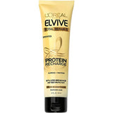 L'Oreal Paris Elvive Hair Treatment - Total Repair 5 - Protein Recharge Leave-In Conditioner - Net Wt. 5.1 FL OZ (150 mL) Per Tube - Pack of 3 Tubes