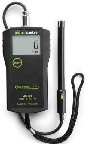 Milwaukee Instruments MW301, 1 to 1990 uS/cm Smart Portable Conductivity Meter with ATC