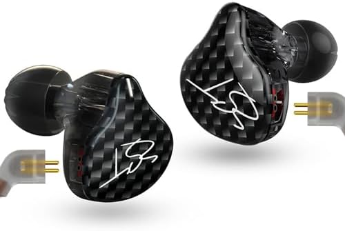 YINYOO KZ ZST Hybrid Banlance Armature with Dynamic in-Ear Earphone 1BA+1DD HiFi Headset in Ear Monitors Headphones Wired Earbuds Gaming Earbuds (ZST mic)