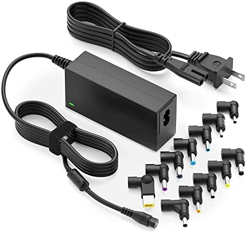 ZOZO Universal Laptop Charger 45W AC Adapter for Dell HP Acer Asus Samsung Sony Toshiba Gateway Fujitsu Delta NEC Chromebooks Ultrabook 18.5V 19V 19.5V 20V Computer Power Cord Supply