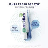 Zendium Extra Fresh Toothpaste 75ml - contains natural antibacterial enzymes and proteins - natural protection against bad breath with up to 12 hour fresher breath - SLS free, Triclosan free