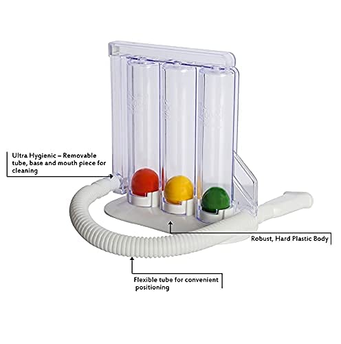 HealthAndYoga™ Deep Breathing Exerciser - Breath Exercise Measurement System