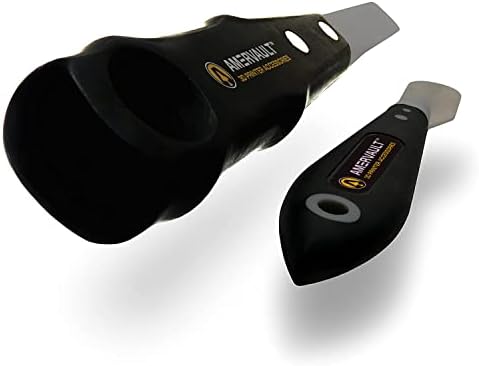 Premium 3D Print Removal Tool Kit - Durable 3D Printer Tools with Sturdy Comfort Grips, Sharp and Hardened Blades for Easy Separation of Prints, Knife and Spatula Set of 2 - Enhanced Version