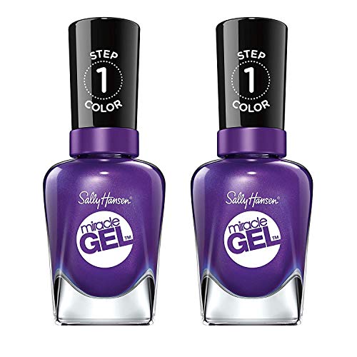 Sally Hansen Miracle Gel Nail Polish, Shade Purplexed #579 (Pack of 2)