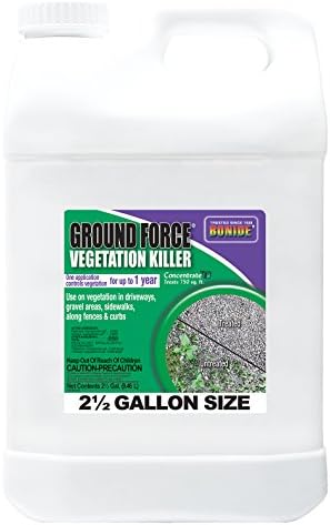 Bonide Ground Force Vegetation Killer, 2.5 Gallon Concentrate Provides Year Long Protection Against Weeds, Grasses & Roots