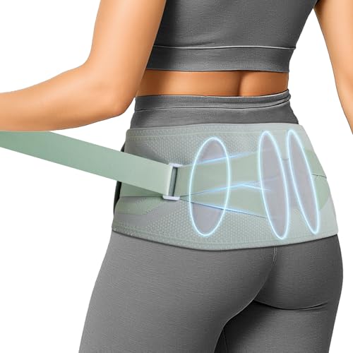 Sacroiliac Belt for Women & Men - Hip Brace for SI Joints Pain Relief, Lower Back & Sciatica Support, Pelvic Stabilizer with Enhanced Compression，SI Belt for Walking, Running，Standing