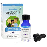 Probonix Probiotics for Adults, 30-Day Supply, Organic, Non-GMO Liquid Probiotic Drops, 12 Live Strains, Lactobacillus Acidophilus, Helps with Gas, IBS, Lactose Intolerance, and More - Grape