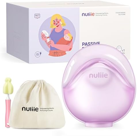Nuliie 1 PCS Silicone Breast Milk Collectors for Breastfeeding Leak-Proof, 3oz/90ml Portable Milk Catcher, BPA-Free Soft Breast Shell, Wearable Manual Breast Pump for Newborns Essentials