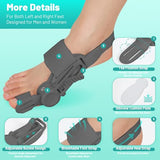 ETOURER Bunion Corrector for Women and Men Big Toe,Treatmedy Bunion Fix Upgraded Press-Button Bunions Correction,Orthopedic Toe Straightener with Bunion Relief,Suitable for Left and Right Feet