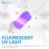 BlueStars Premium Quality 7W 41050 Replacement UV Light Bulbs for Indoor DynaTrap Models DT1050 DT1100 DT1210 DT1250 DT1260-4 Pin Base, 1/2 Acre - Pack of 4