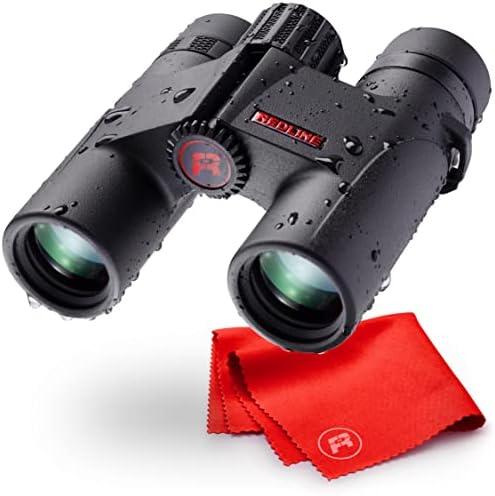 Red-Line Optics F4F Wildcat 8x25, 7 Prism Best Binoculars for Hiking, Hunting, Bird Watching, Boating and Other Field Work, Designed in America, Based in Washington State
