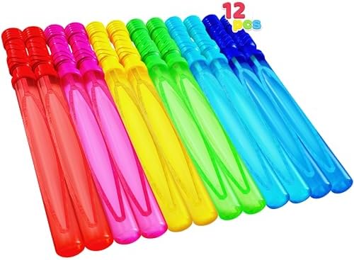 JOYIN 36 Pack 14.6’’ Big Bubble Wands Bulk, Bubble Blower for Kids, Party Favors, Easter, Birthday, Summer Outdoor & Indoor Activity