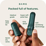 DAME Reusable Tampon Applicator | No Boiling Required, Easy to Clean | Fits All Tampons | Reduce Plastic Waste | 3 Organic Cotton Tampons Included | Sustainable Period Care