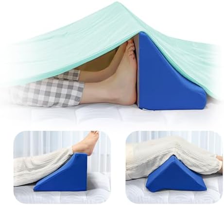 Blanket Lifter for Feet-Sheet Lifters for Foot of Bed Blanket Elevation Wedge Foot Cradle Tent Sleep Support Raiser Supplies Foam Block Toes Pain Leg Knee Ankle Post Surgery Recovery