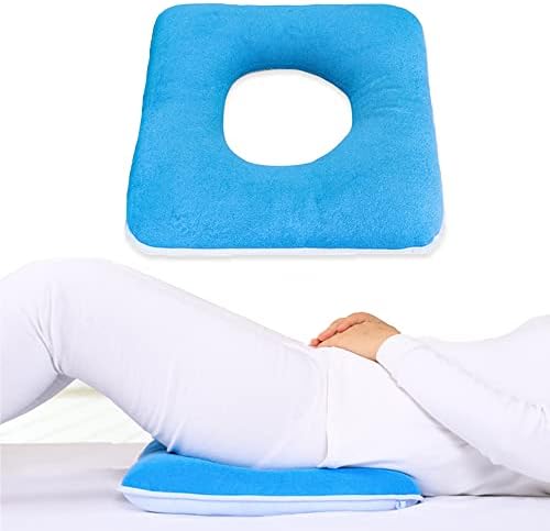 MESINURS Donut Butt Pillow, Anti-Decubitu Pad Bed Cushion, Pressure Nursing Pad for Bedridden, Elderly, Disabled, Pregnant (17"x17", Square)
