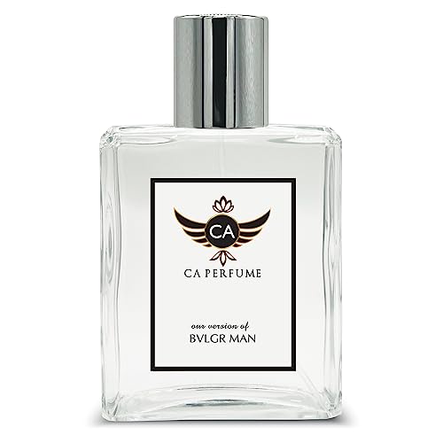 CA Perfume Impression of Bvlgr Man For Men Replica Fragrance Dupes Eau de Parfum Spray Bottle 3.4 Fl Oz/100ml-X1