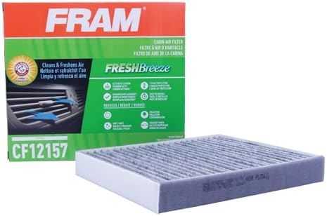 Fram Fresh Breeze Cabin Air Filter with Arm & Hammer Baking Soda, CF12157 for Select Lexus and Toyota Vehicles , white