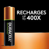 Duracell Ion Speed 1000-Battery-Charger for AA and AAA-batteries, Includes 4 Pre-Charged AA-Rechargeable-Batteries, for Household and Business Devices