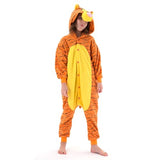 Beauty Shine Onesie Cartoon Animal Costume One Piece Pajamas Cosplay Halloween Christmas Sleepwear Jumpsuit Homewear (US, Age, 6 Years, Tigger)