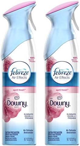 Febreze Air Effects - With Downy Scent - April Fresh - Net Wt. 9.7 OZ (275 g) Per Can - Pack of 2