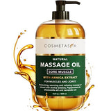 Cosmetasa Sore Muscle Massage Oil - 16.9 oz Soothes Muscle and Joint with Arnica Extract, Peppermint, Chamomile, and Lavender Oil