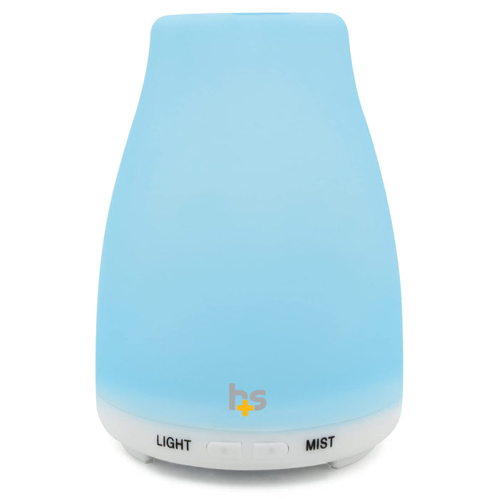 HealthSmart Essential Oil Diffuser, Cool Mist Humidifier and Aromatherapy Diffuser with 150ML Tank Ideal for Small Rooms, Adjustable Timer and Mist Mode, White